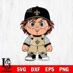 New Orleans Saints Chucky Horror Svg Eps Dxf Png File, NFL svg, Digital Download, Instant Download