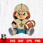 New Orleans Saints Chucky Horror 3 Svg Eps Dxf Png File, NFL svg, Digital Download, Instant Download