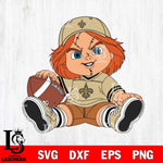 New Orleans Saints Chucky Horror 8 Svg Eps Dxf Png File, NFL svg, Digital Download, Instant Download