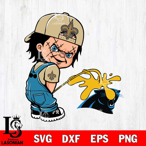 New Orleans Saints Chucky Piss On Carolina Panthers Svg Eps Dxf Png File, Digital Download, Instant Download