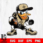 New Orleans Saints Donal Duck Svg Eps Dxf Png File, Digital Download, Instant Download