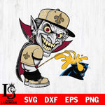 New Orleans Saints Dracula Piss On Carolina Panthers Svg Eps Dxf Png File, Digital Download, Instant Download