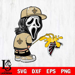 New Orleans Saints Ghostface Piss On Atlanta Falcons Svg Eps Dxf Png File, Digital Download, Instant Download