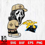 New Orleans Saints Ghostface Piss On Carolina Panthers Svg Eps Dxf Png File, Digital Download, Instant Download