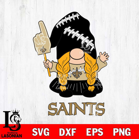 New Orleans Saints Gnomes Fan Svg Eps Dxf Png File, Digital Download, Instant Download