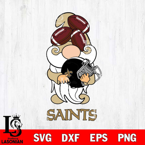 New Orleans Saints Gnomes Helmet Svg Eps Dxf Png File, Digital Download, Instant Download