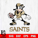 New Orleans Saints Goofy Disney, Svg Eps Dxf Png File, Digital Download