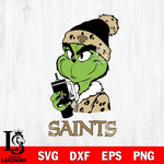 New Orleans Saints Grinch Bougie Leopard Svg Eps Dxf Png File, Digital Download, Instant Download