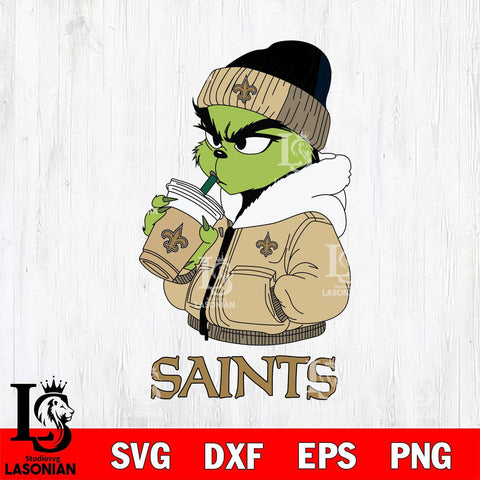 New Orleans Saints Grinch Bougie Sport Svg Eps Dxf Png File, Digital Download, Instant Download