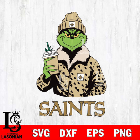 New Orleans Saints Grinch Christmas Svg Eps Dxf Png File,Cricut svg files, Digital Download, Instant Download