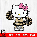 New Orleans Saints Hello Kitty Cheerleader 11 Svg Eps Dxf Png File, Digital Download, Instant Download