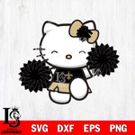 New Orleans Saints Hello Kitty Cheerleader Svg Eps Dxf Png File, Digital Download, Instant Download