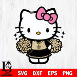 New Orleans Saints Hello Kitty Cheerleader Svg Eps Dxf Png File, Digital Download, Instant Download