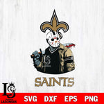 New Orleans Saints Jason Voorhees 10 Svg Eps Dxf Png File, Digital Download