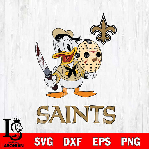 New Orleans Saints Jason Voorhees 12 Svg Eps Dxf Png File, Digital Download