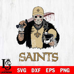 New Orleans Saints Jason Voorhees 2 Svg Eps Dxf Png File, Digital Download