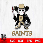 New Orleans Saints Jason Voorhees 3 Svg Eps Dxf Png File, Digital Download