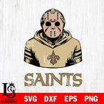 New Orleans Saints Jason Voorhees 4 Svg Eps Dxf Png File, Digital Download