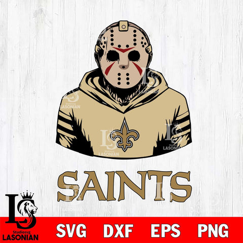 New Orleans Saints Jason Voorhees 4 Svg Eps Dxf Png File, Digital Download