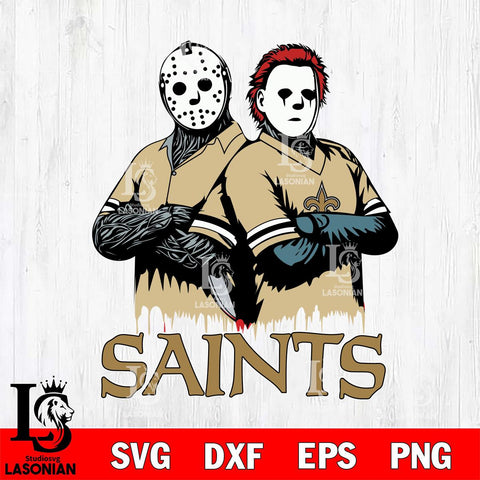 New Orleans Saints Jason Voorhees 8 Svg Eps Dxf Png File, Digital Download