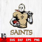 New Orleans Saints Jason Voorhees 9 Svg Eps Dxf Png File, Digital Download