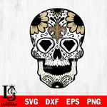 New Orleans Saints Mexico Skull SVG 2