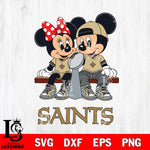 New Orleans Saints Mickey And Minnie Football Champions Svg Eps Dxf Png File, NFL svg , Digital Download , Instant Download, Cricut File