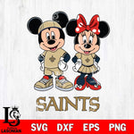 New Orleans Saints Mickey And Minnie Rugby Svg Eps Dxf Png File, NFL svg , Digital Download , Instant Download, Cricut File