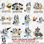 New Orleans Saints NFL Bundle 12 Svg Eps Dxf Png File, Digital Download, Instant Download