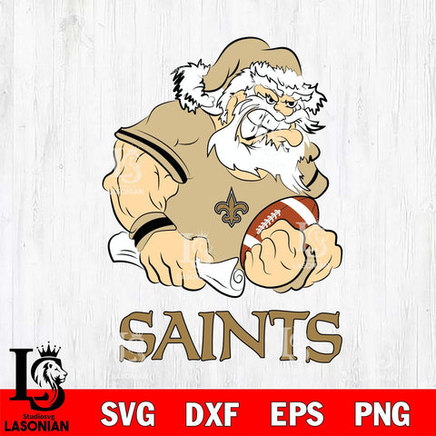 New Orleans Saints Santa Claus Angry Svg Eps Dxf Png File,NFL Svg Files,Digital Download,Sublimation,Instant Download