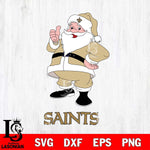 New Orleans Saints Santa claus Svg Eps Dxf Png File,NFL Svg Files,Digital Download,Sublimation,Instant Download