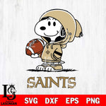 New Orleans Saints Snoopy Football Svg Eps Dxf Png File, NFL svg , Digital Download , Instant Download, Cricut File