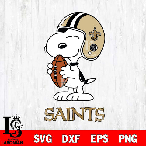 New Orleans Saints Snoopy Rugby Svg Eps Dxf Png File, NFL svg , Digital Download , Instant Download, Cricut File