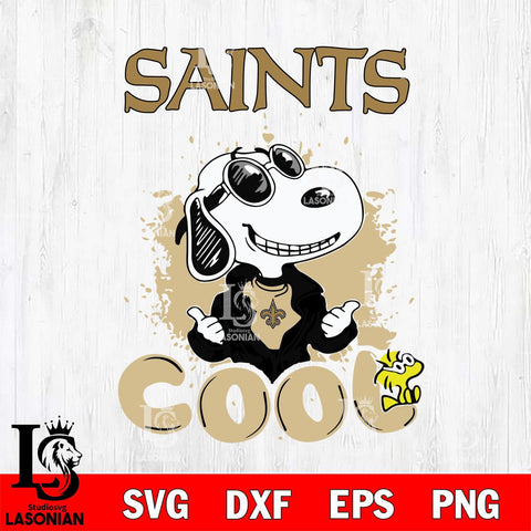 New Orleans Saints Snoopy Sport 7 Svg Eps Dxf Png File, NFL svg, Digital Download, Instant Download