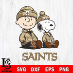 New Orleans Saints Snoopy and Charlie Sport Svg Eps Dxf Png File, Cut file Digital Download ,Instant Download, Cricut File