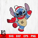 New Orleans Saints Stitch Disney Christmas Svg Eps Dxf Png File, Digital Download, Instant Download