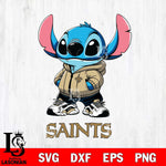 New Orleans Saints Stitch Disney NFL Svg Eps Dxf Png File, Digital Download, Instant Download