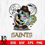 New Orleans Saints Stitch Freddy Krueger Halloween Svg Eps Dxf Png File, Digital Download, Instant Download