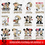 New Orleans Saints Super Bowl NFL Bundle 12 Svg Eps Dxf Png File, NFL svg , Digital Download , Instant Download, Cricut File