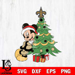 New Orleans Saints mickey christmas 12 Svg Eps Dxf Png File, Digital Download, Instant Download