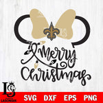 New Orleans Saints mickey christmas 3 Svg Eps Dxf Png File, Digital Download, Instant Download