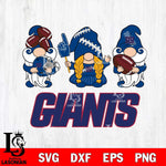 New York Giants 3 Gnomes Football Svg Eps Dxf Png File, Digital Download, Instant Download