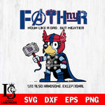 New York Giants BLUEY FATHOR Svg Eps Dxf Png File, Digital Download, Instant Download