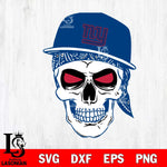 New York Giants Badass Hat Skull SVG