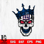 New York Giants Badass king Skull SVG