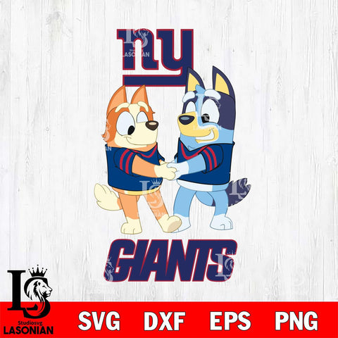 New York Giants Bluey Chilli Dance Svg Eps Dxf Png File, Digital Download, Instant Download