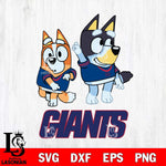 New York Giants Bluey Chilli Mode Dance Svg Eps Dxf Png File, Digital Download, Instant Download