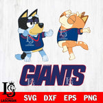 New York Giants Bluey Dance Svg Eps Dxf Png File, Digital Download, Instant Download