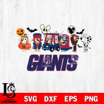 New York Giants Bluey Halloween Svg Eps Dxf Png File, Digital Download, Instant Download