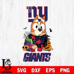 New York Giants Bluey Halloween NFL Svg Eps Dxf Png File, Digital Download, Instant Download